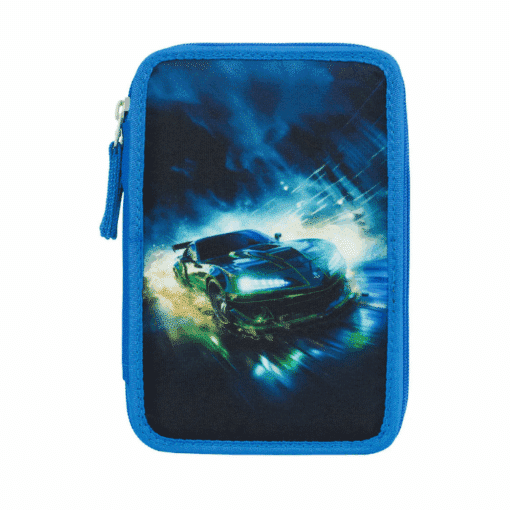 3-Zip Federschachtel - Rennauto