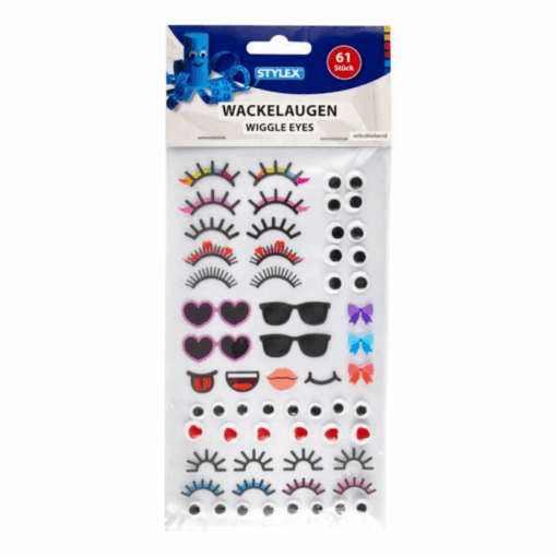 Wackelaugen-Set (selbstklebend) - 61 Teile