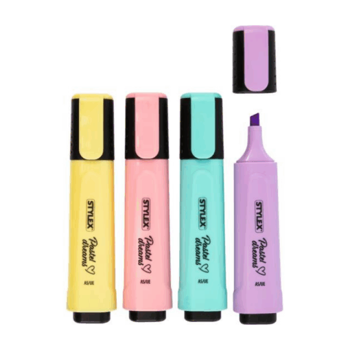 Textmarker Pastell - 4er Set