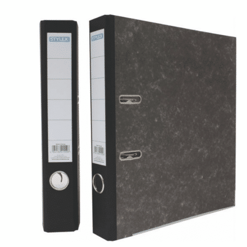 A4 Ordner (schmal) mit Kantenschutz - schwarz
