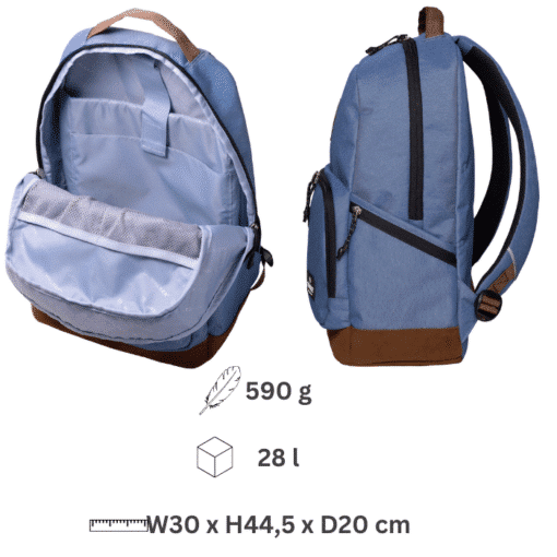 Alternative view of Rucksack (PURE ECO) - Azure