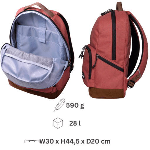 Alternative view of Rucksack (PURE ECO) - Terracotta
