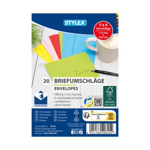 Briefumschläge (bunt) - DIN C6