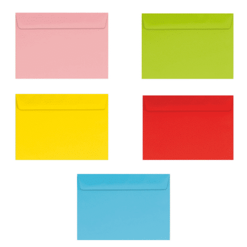 Alternative view of Briefumschläge (bunt) - DIN C6