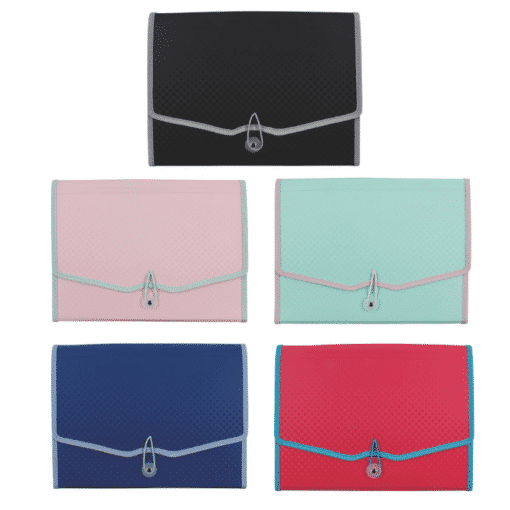 Ordnungsmappe mit Fächer (PP) - div. Farben