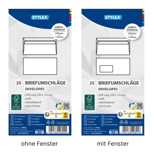 Briefumschläge DIN Lang