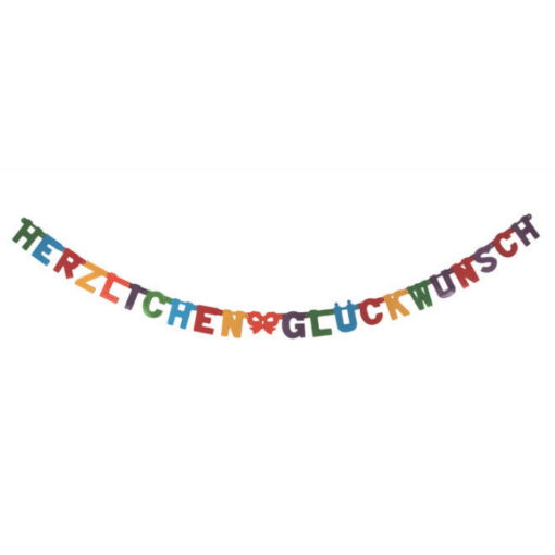 Alternative view of Buchstabenkette - Herzlichen Glückwunsch