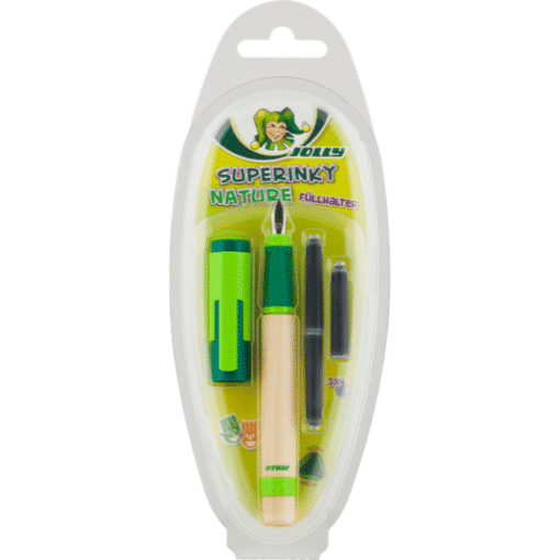 Superinky NATURE Füllhalter + 3 Tintenpatronen (Jolly)