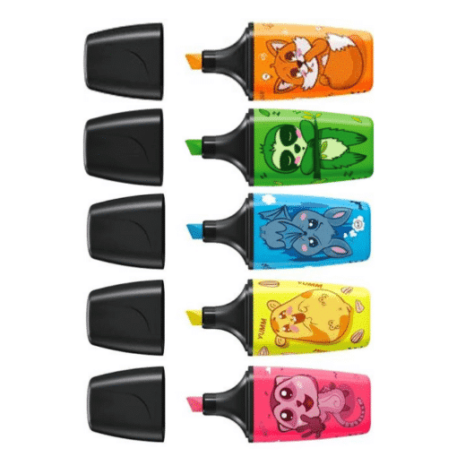 Textmarker Mini Animal Vibes (STABILO) - einzeln